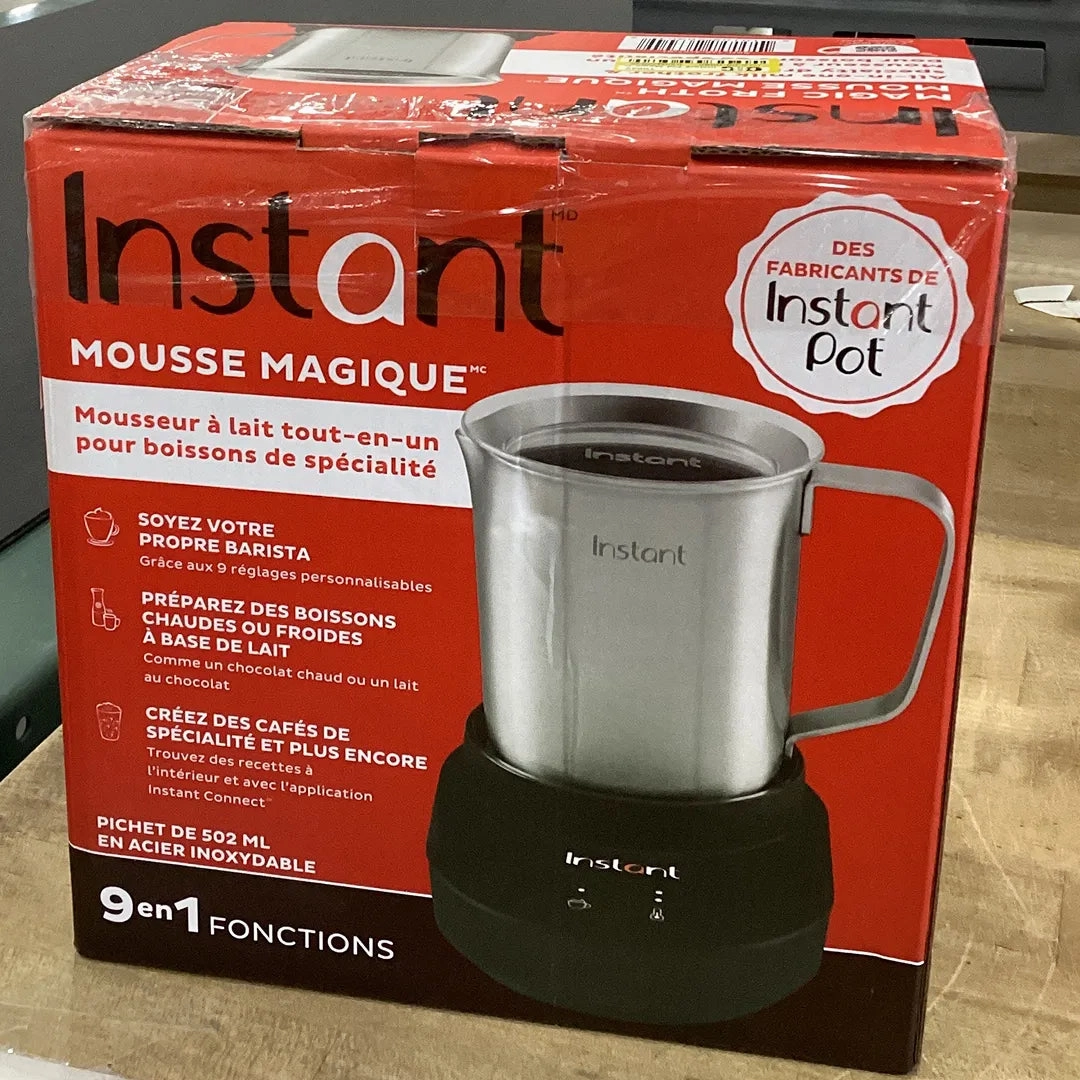 Magic Cup 9-in-1 Frother with 17oz Stainless Steel Cup (See Description)