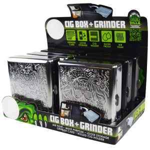 Metal Cigarette Box with Tools - 6 Pieces Per Retail Ready Display 22649