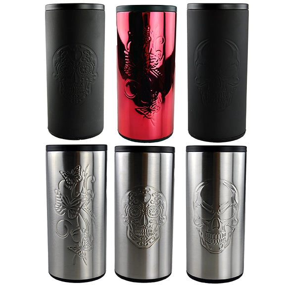 Metal Insulated Slim Can Cooler - 6 Pieces Per Retail Ready Display 22270