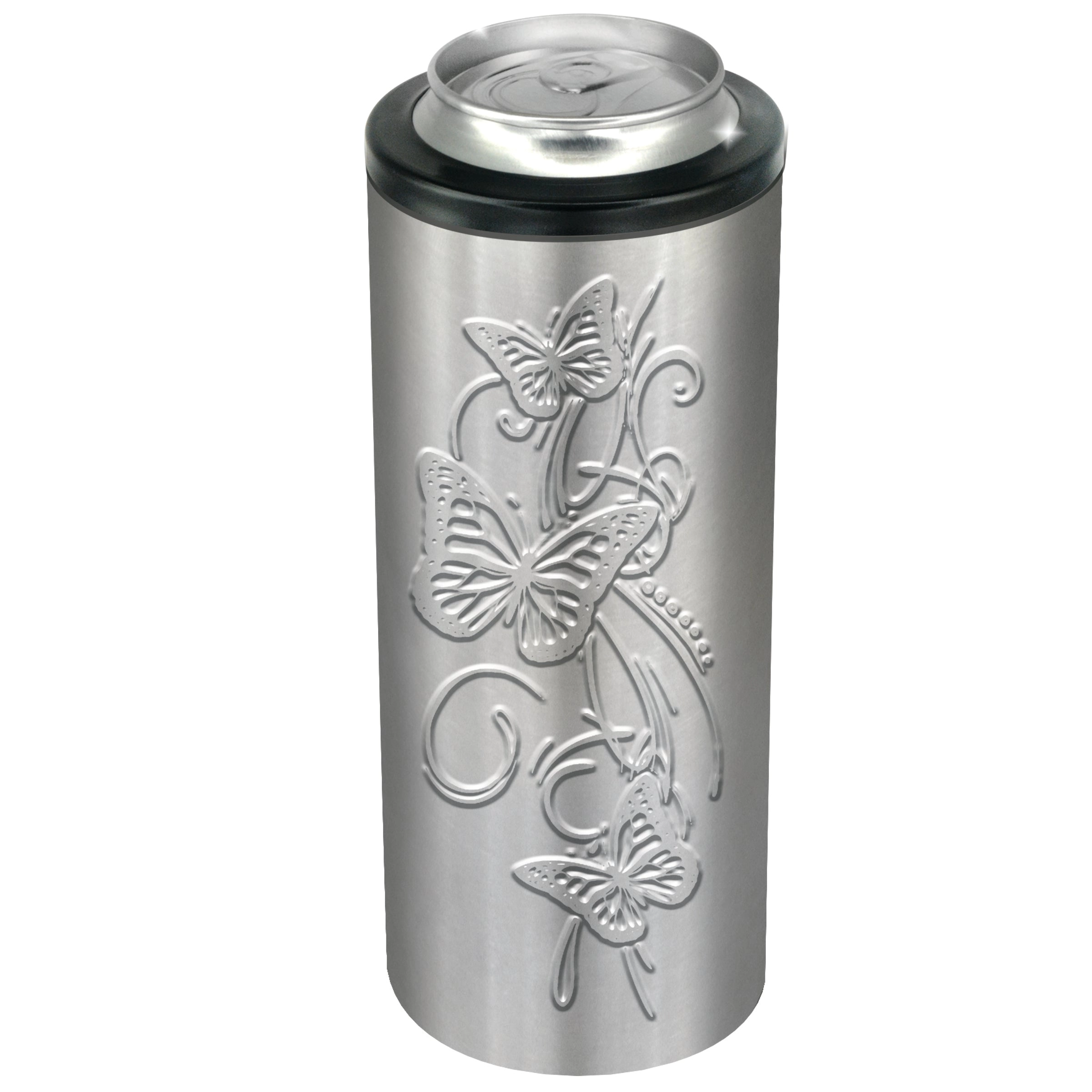 Metal Insulated Slim Can Cooler - 6 Pieces Per Retail Ready Display 22270