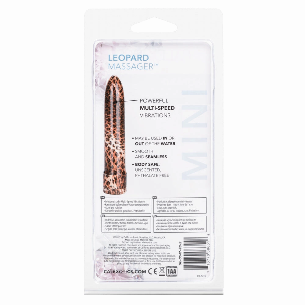 Mini Vibrating Leopard Massager