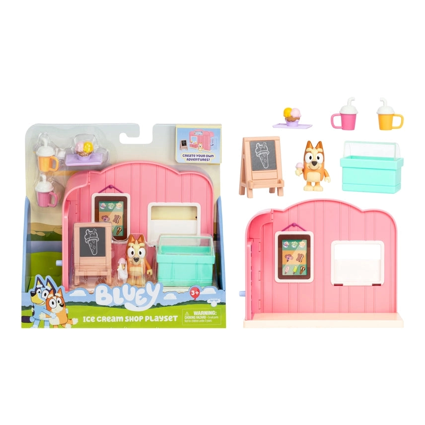 Moose Toys Bluey Mini Playset - Ice Cream Shop