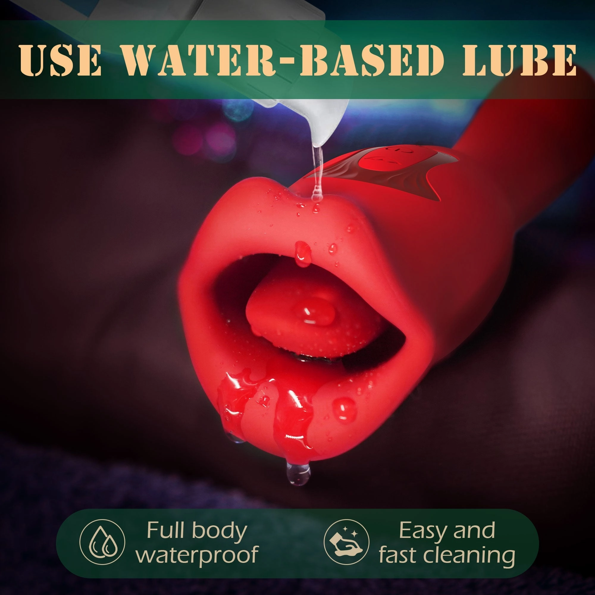 Naresh - Mouth Vibrator with Kissing Function & Vibrating Tongue