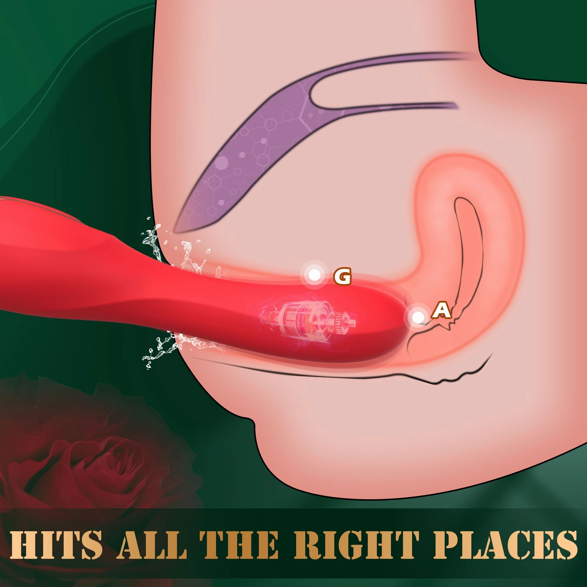Naresh - Mouth Vibrator with Kissing Function & Vibrating Tongue