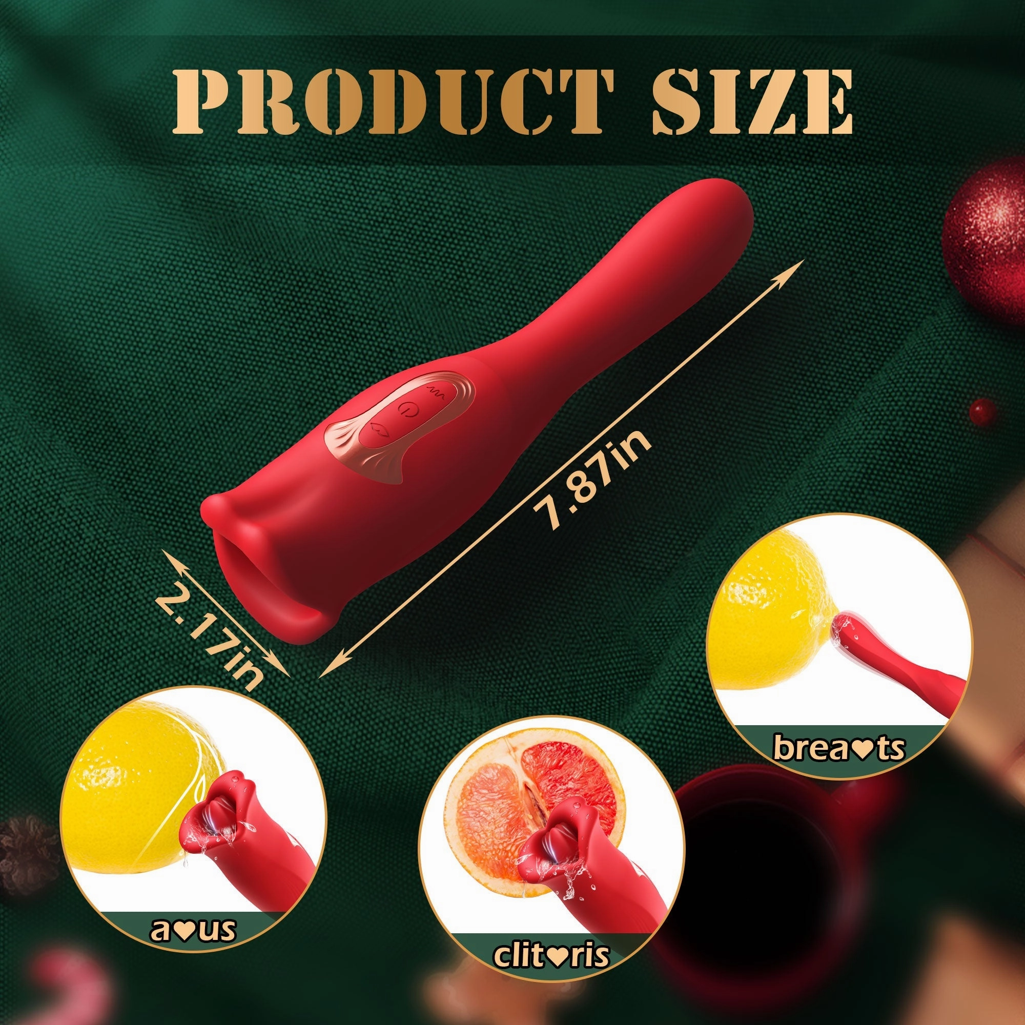 Naresh - Mouth Vibrator with Kissing Function & Vibrating Tongue