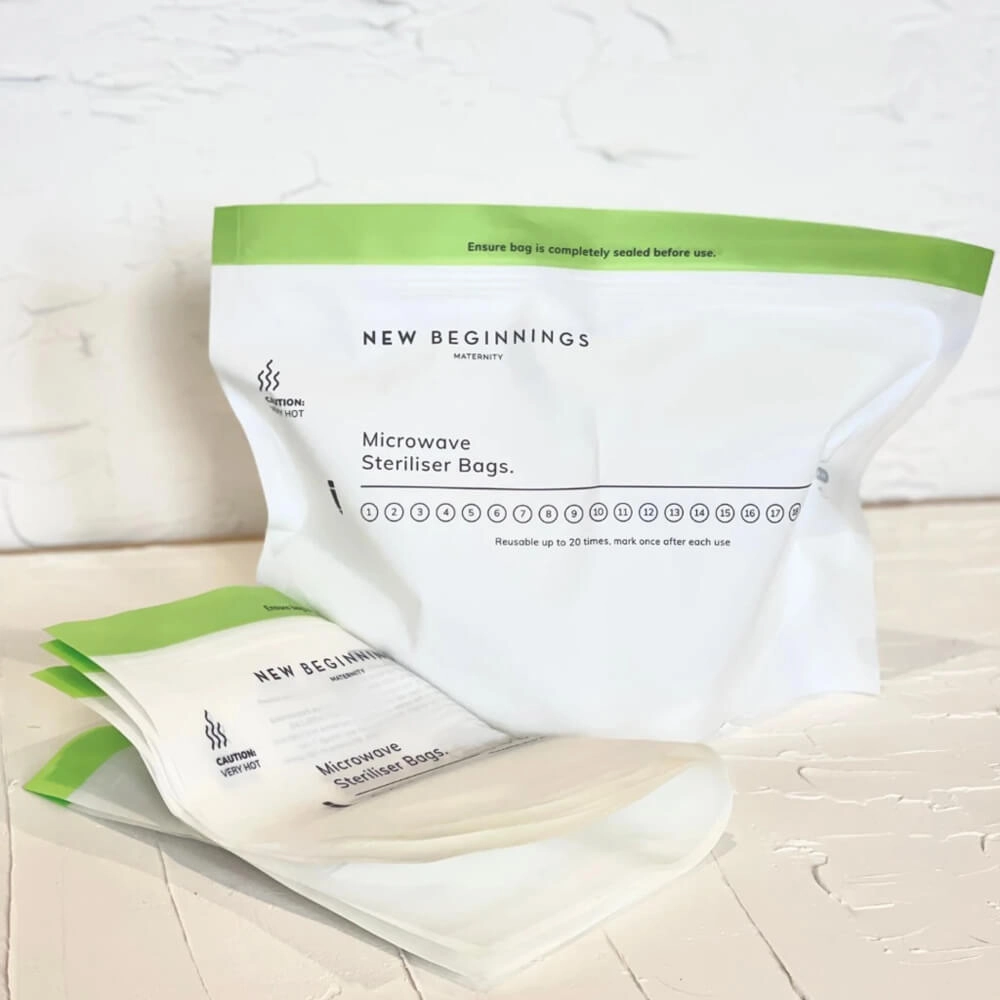 New Beginnings Microwave Steriliser Bags 6pk