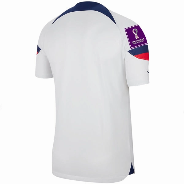 Nike United States Authentic Match Home Jersey 22/23 w/ World Cup 2022 Patches (White/Loyal Blue)