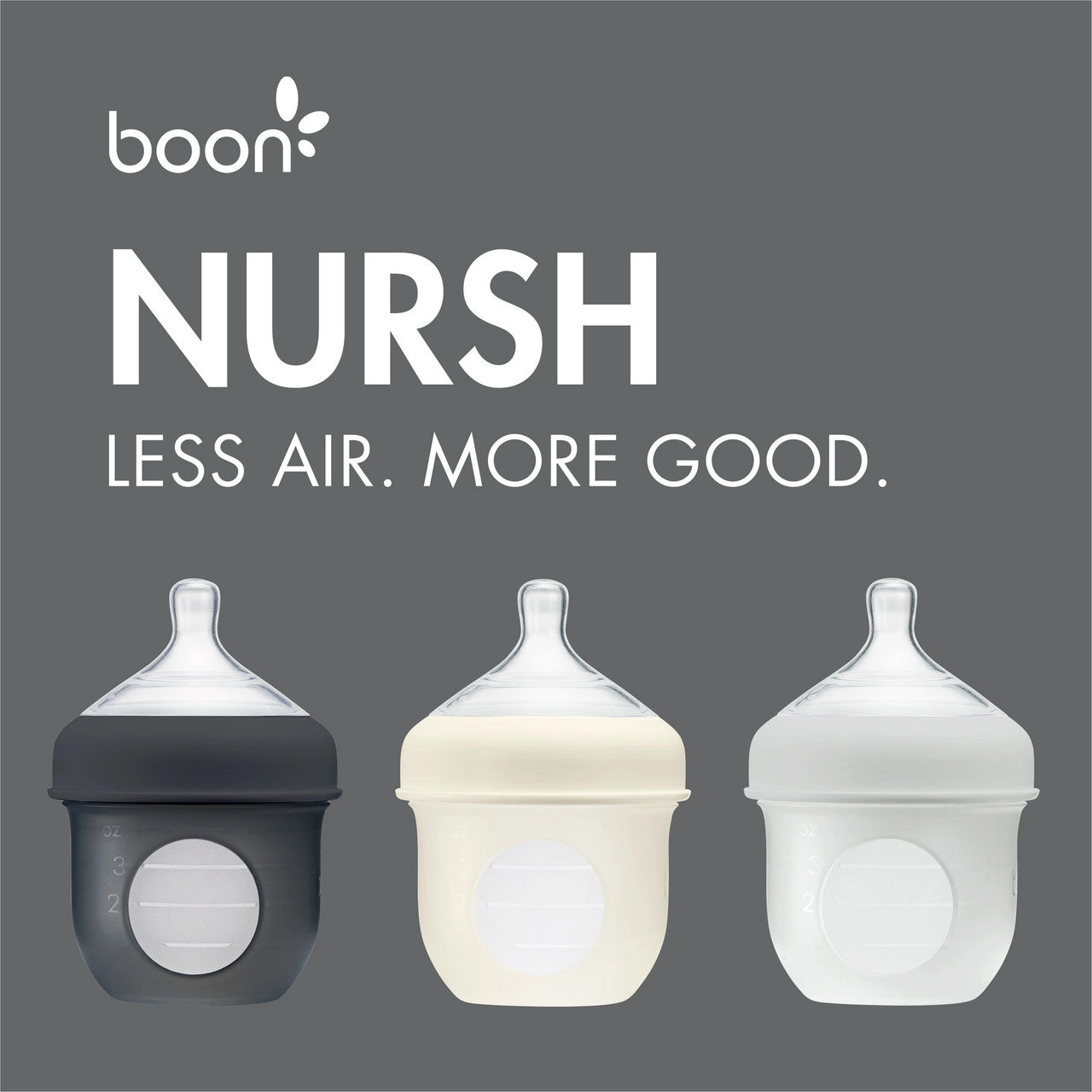 NURSH Silicone Pouch Bottle - 4oz - 3pk