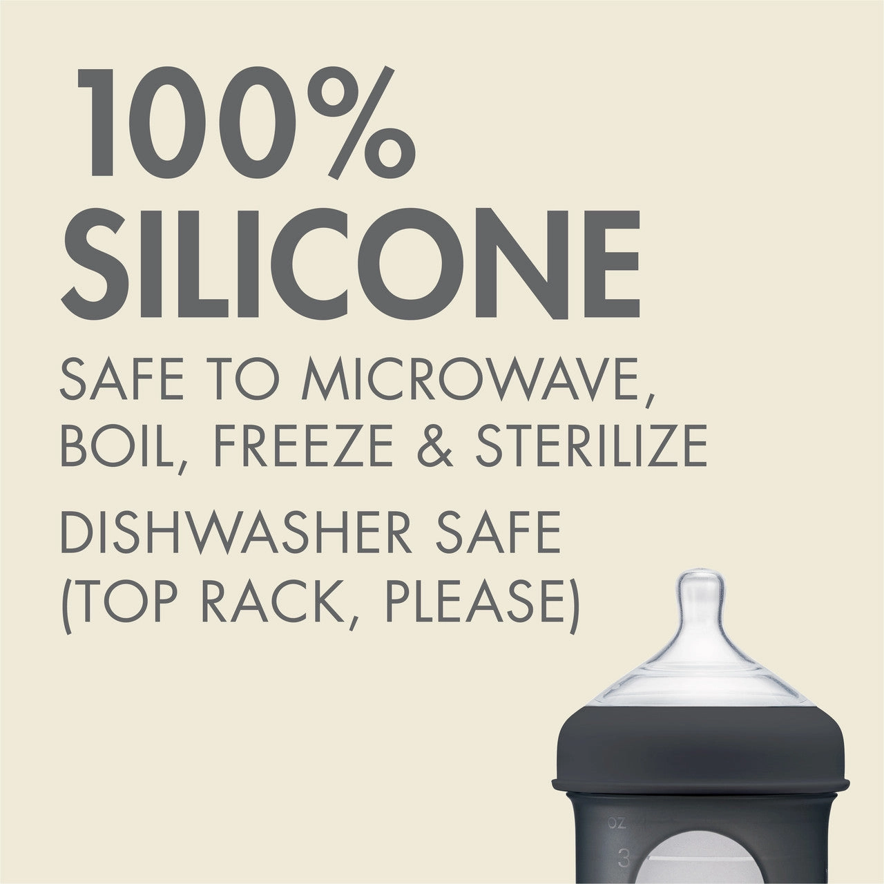 NURSH Silicone Pouch Bottle - 4oz - 3pk