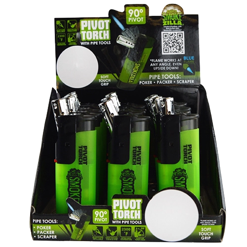 Pivot Head Torch Lighter with Tools - 12 Pieces Per Retail Ready Display 21746