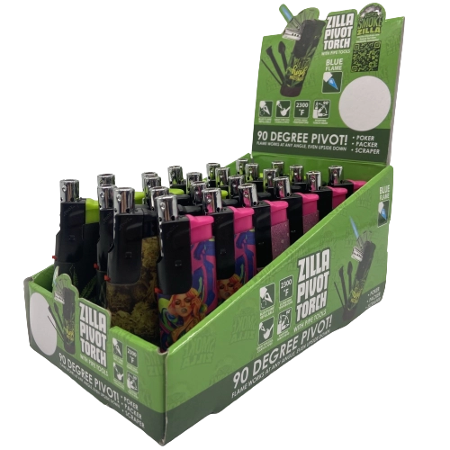 Pivot Torch Lighter with Tools - 24 Pieces Per Retail Ready Display 30027