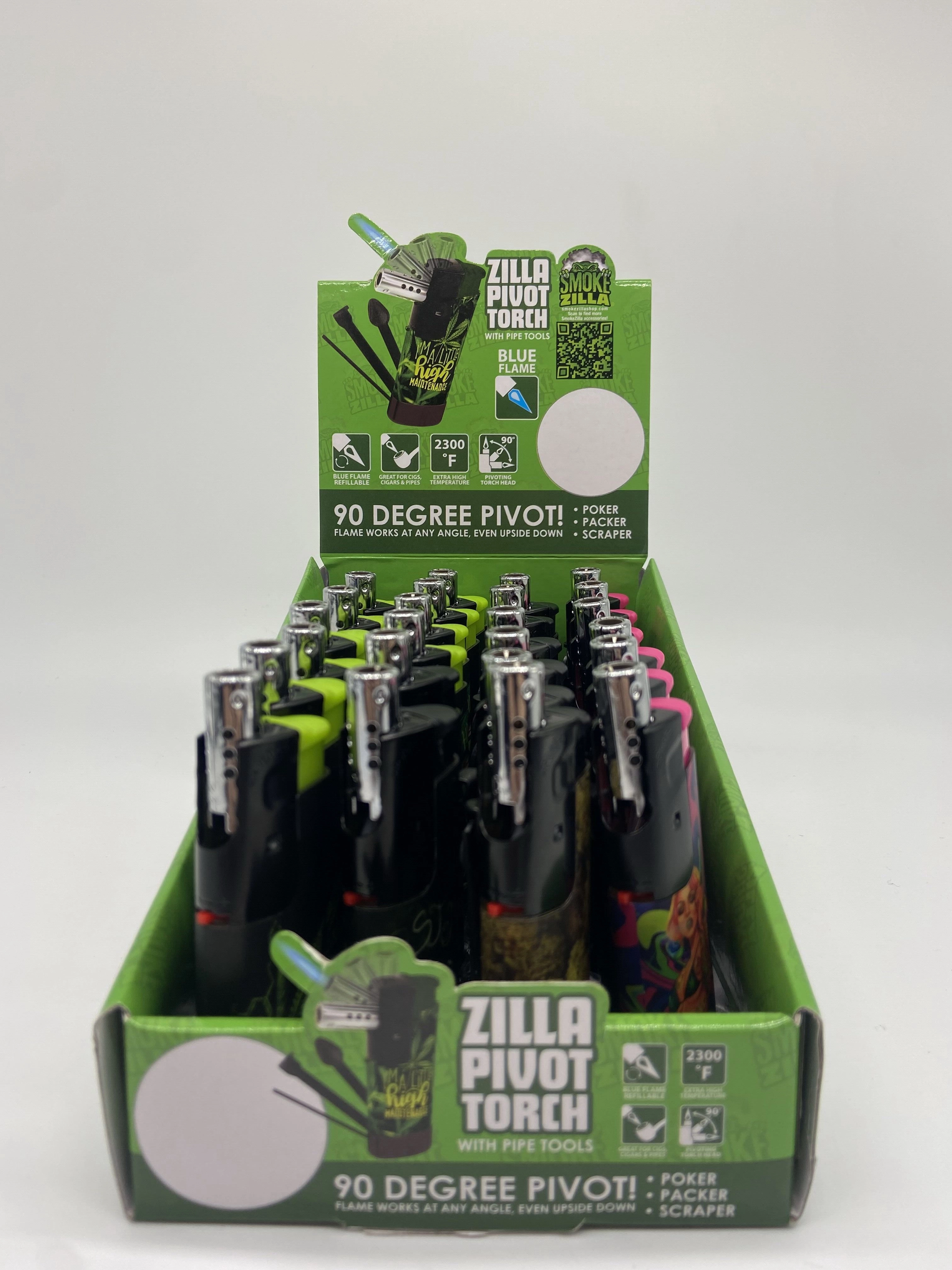 Pivot Torch Lighter with Tools - 24 Pieces Per Retail Ready Display 30027