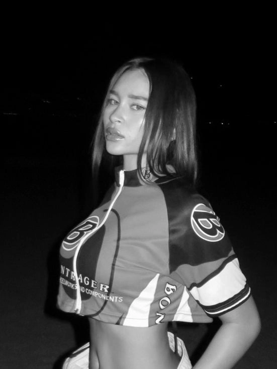 Rework Crop Long Sleeve Cycling Jersey - S