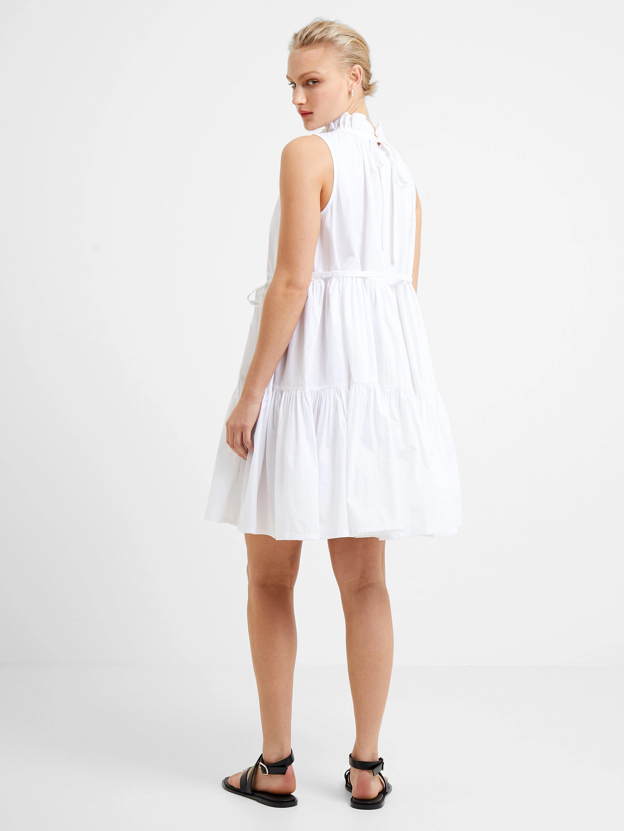 Rhodes Poplin Sleeveless Tiered Mini Dress