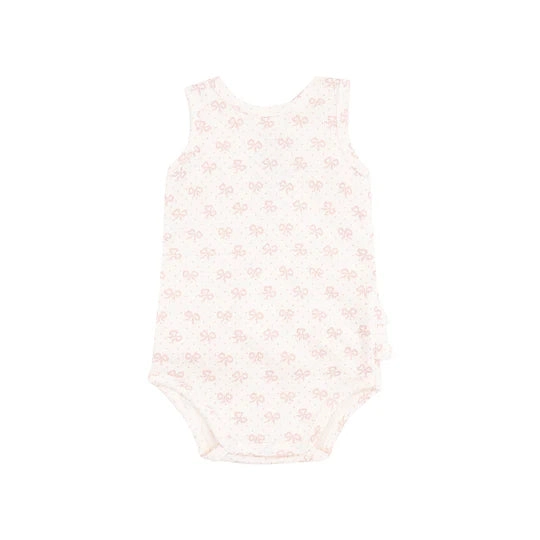 Rib Modal Ruffle Tank Bubble - Vintage Mini Bows