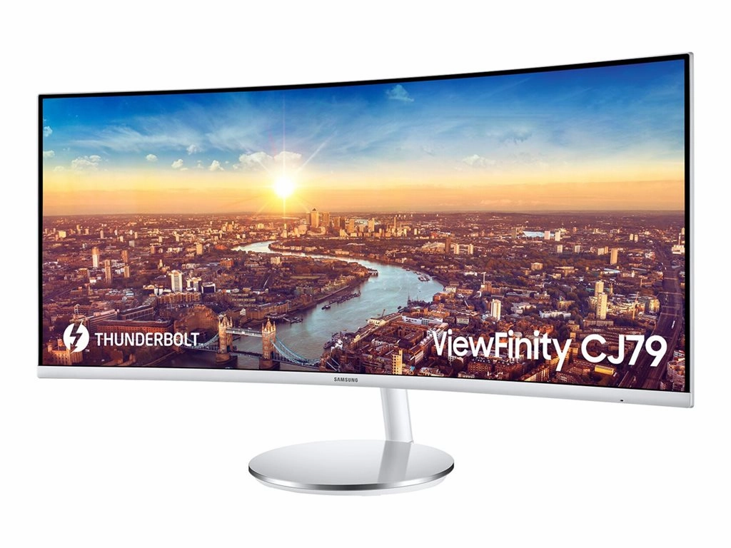 Samsung C34J791WTN - CJ79 Series - QLED monitor - curved - 34 - 3440 x 1440 WQHD @ 100 Hz - VA - 300 cd/mï¿½ - 3000:1 - 4 ms LC34J791WTNXZA