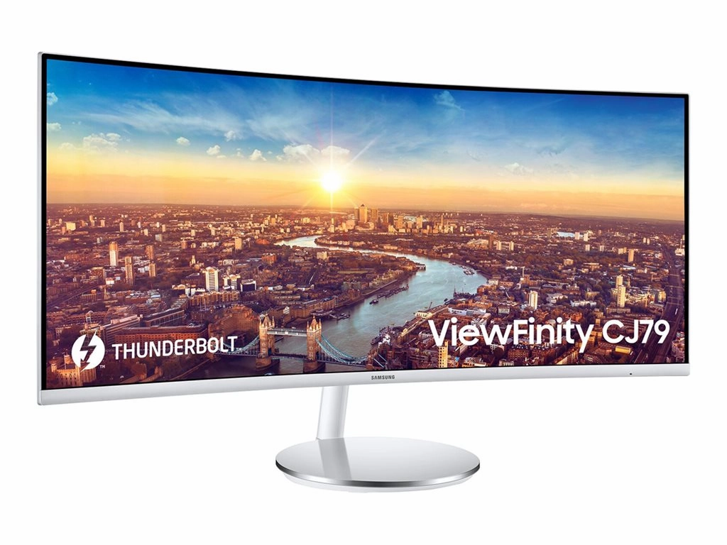 Samsung C34J791WTN - CJ79 Series - QLED monitor - curved - 34 - 3440 x 1440 WQHD @ 100 Hz - VA - 300 cd/mï¿½ - 3000:1 - 4 ms LC34J791WTNXZA