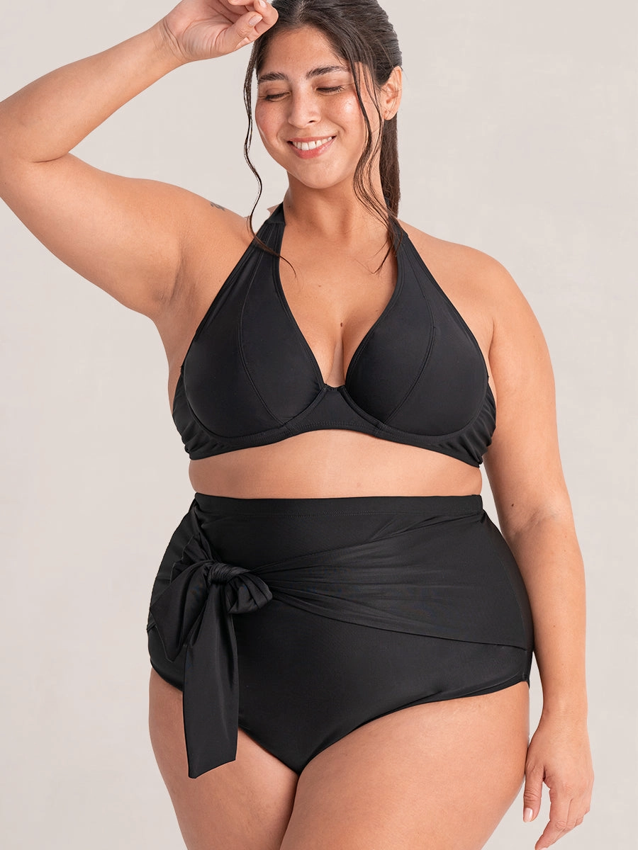 Shapermint Essentials Tie Belt Swim Bottom