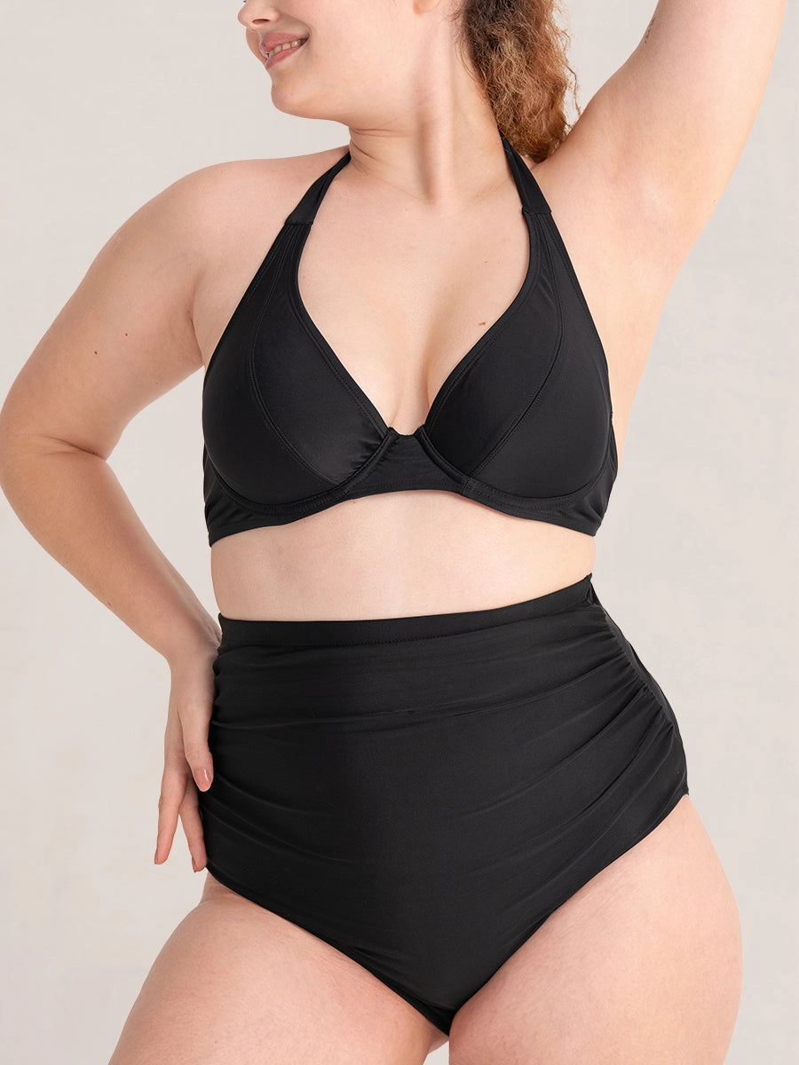 Shapermint Essentials Tie Belt Swim Bottom