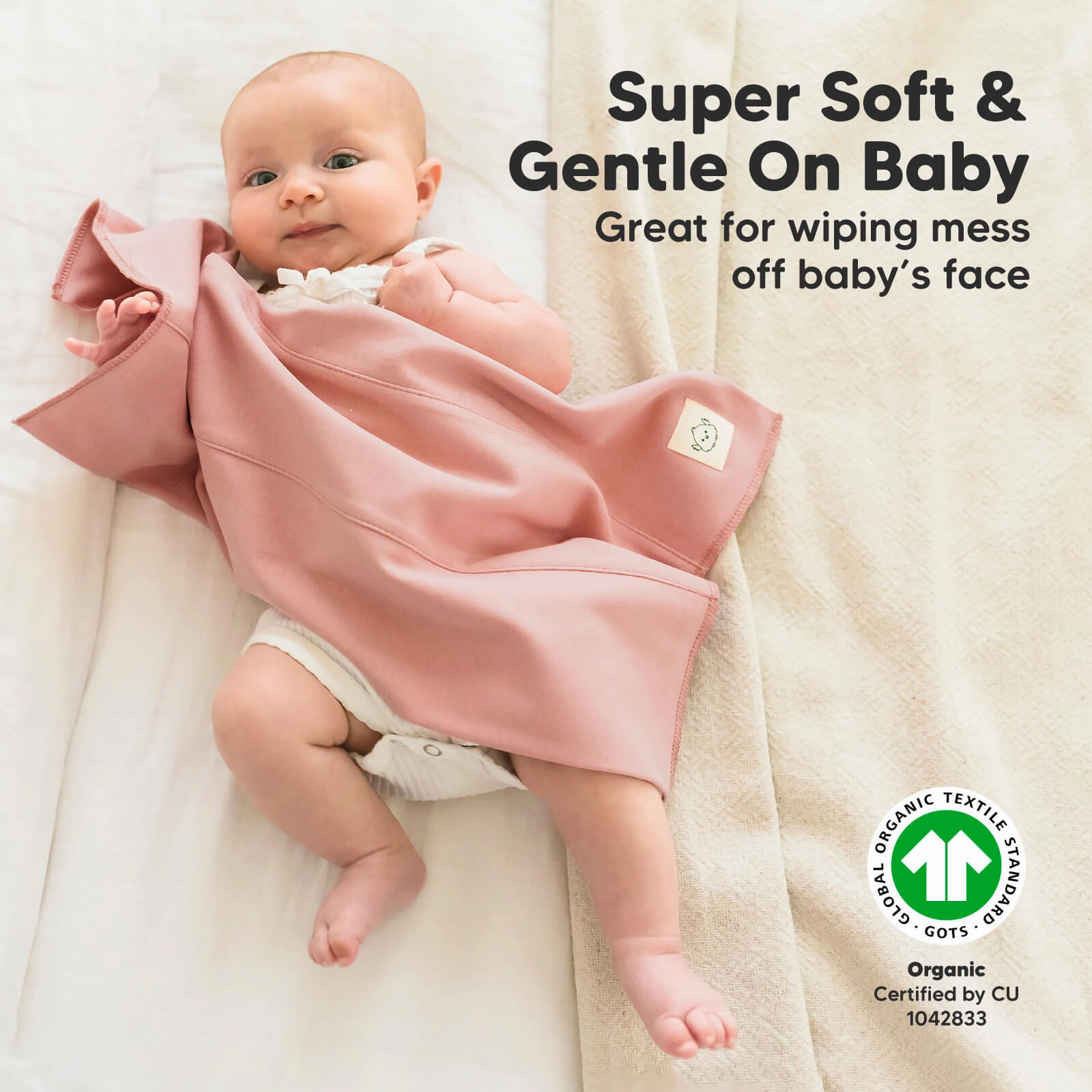Shea Burp Cloths (Mauve)