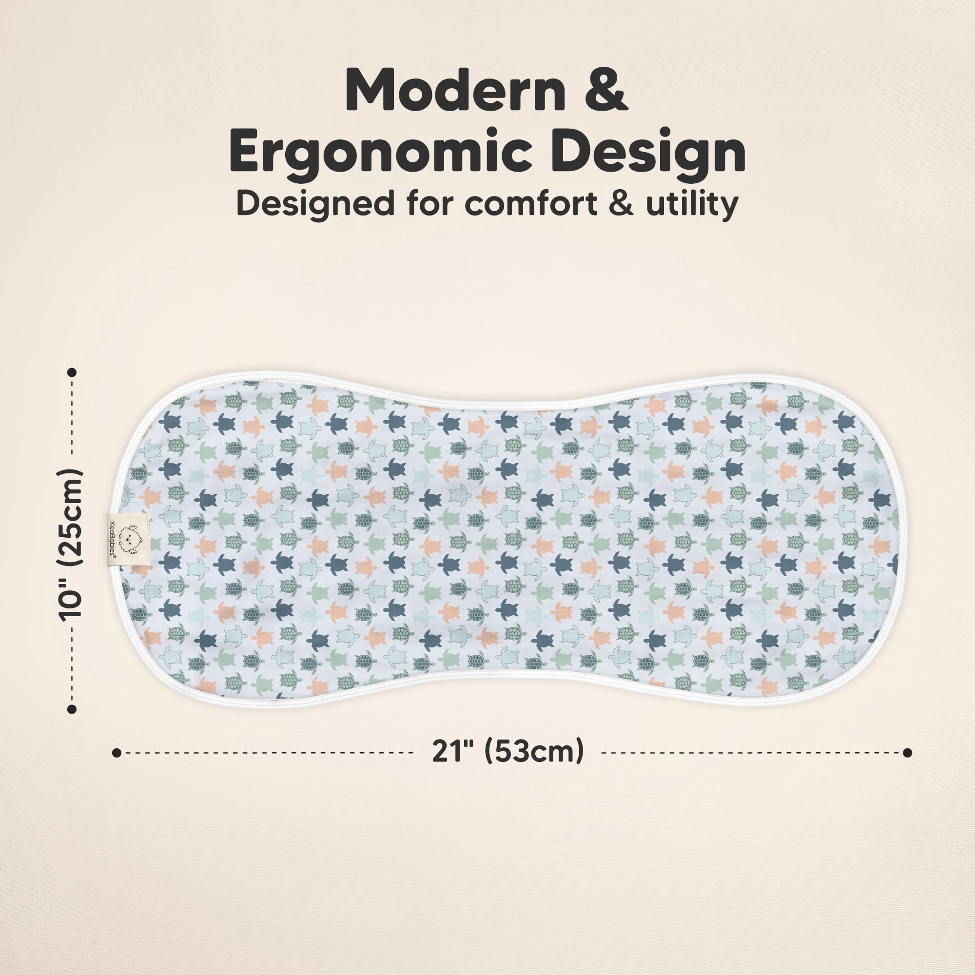 Softe Muslin Baby Burp Cloth (Beach Day)