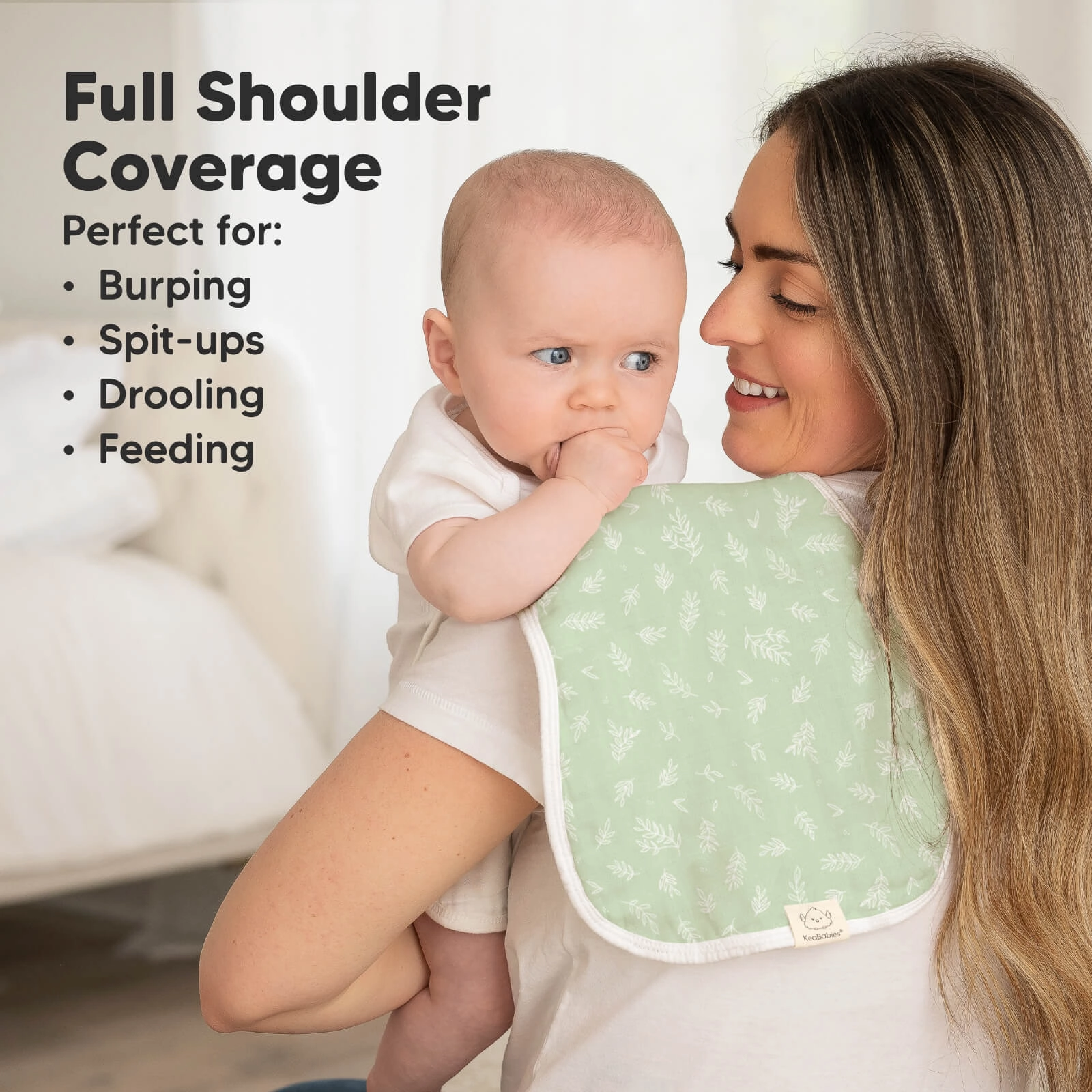 Softe Muslin Baby Burp Cloth (Blooms)