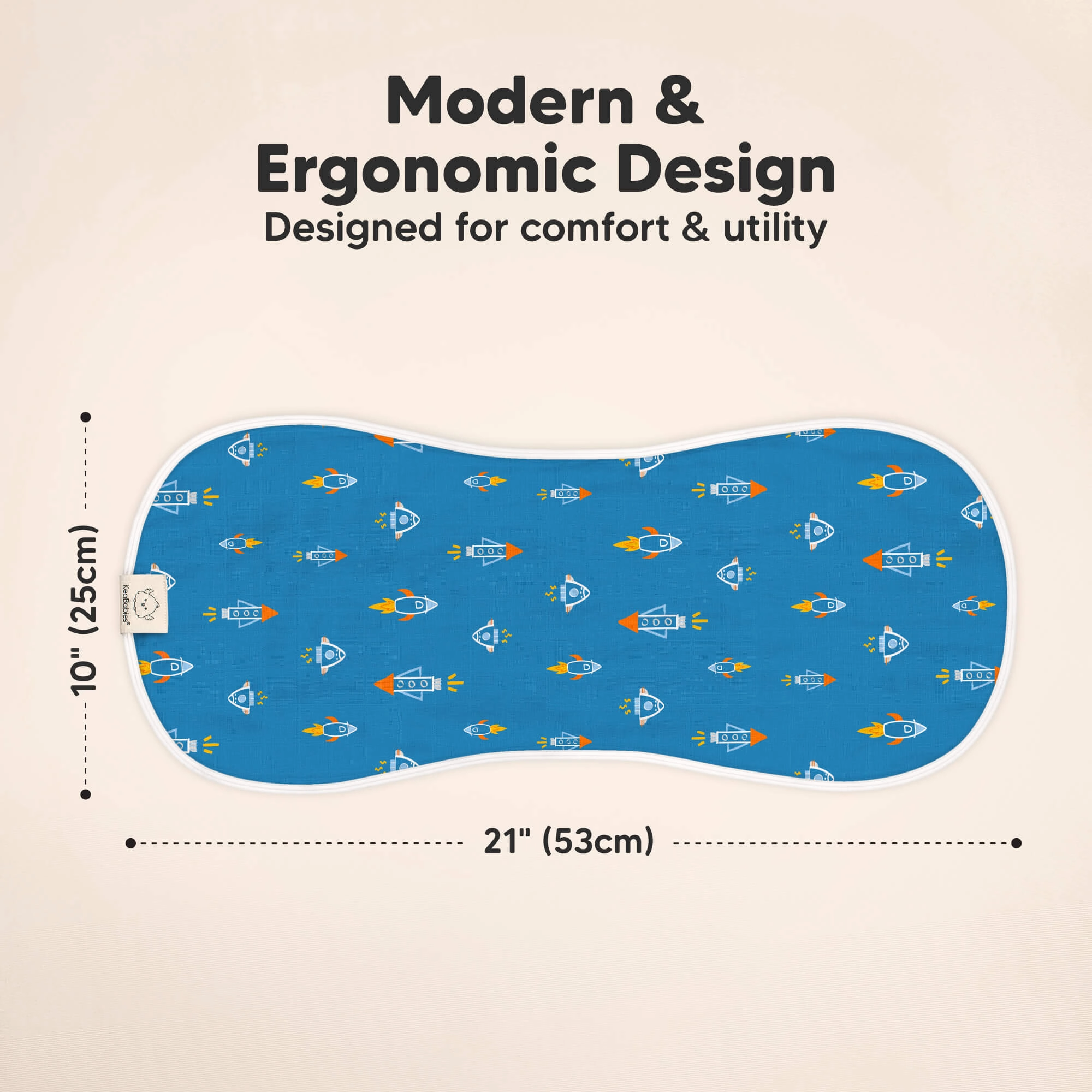 Softe Muslin Baby Burp Cloth (Cosmo)