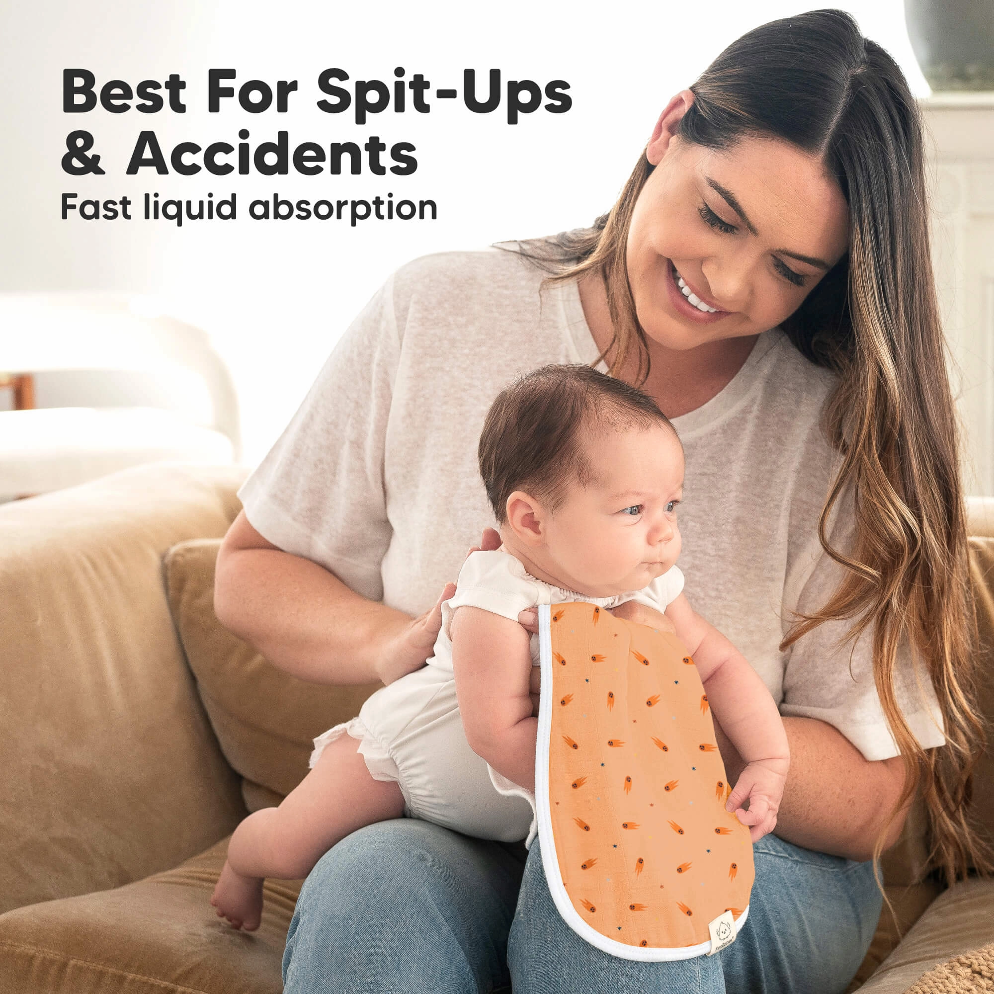 Softe Muslin Baby Burp Cloth (Cosmo)