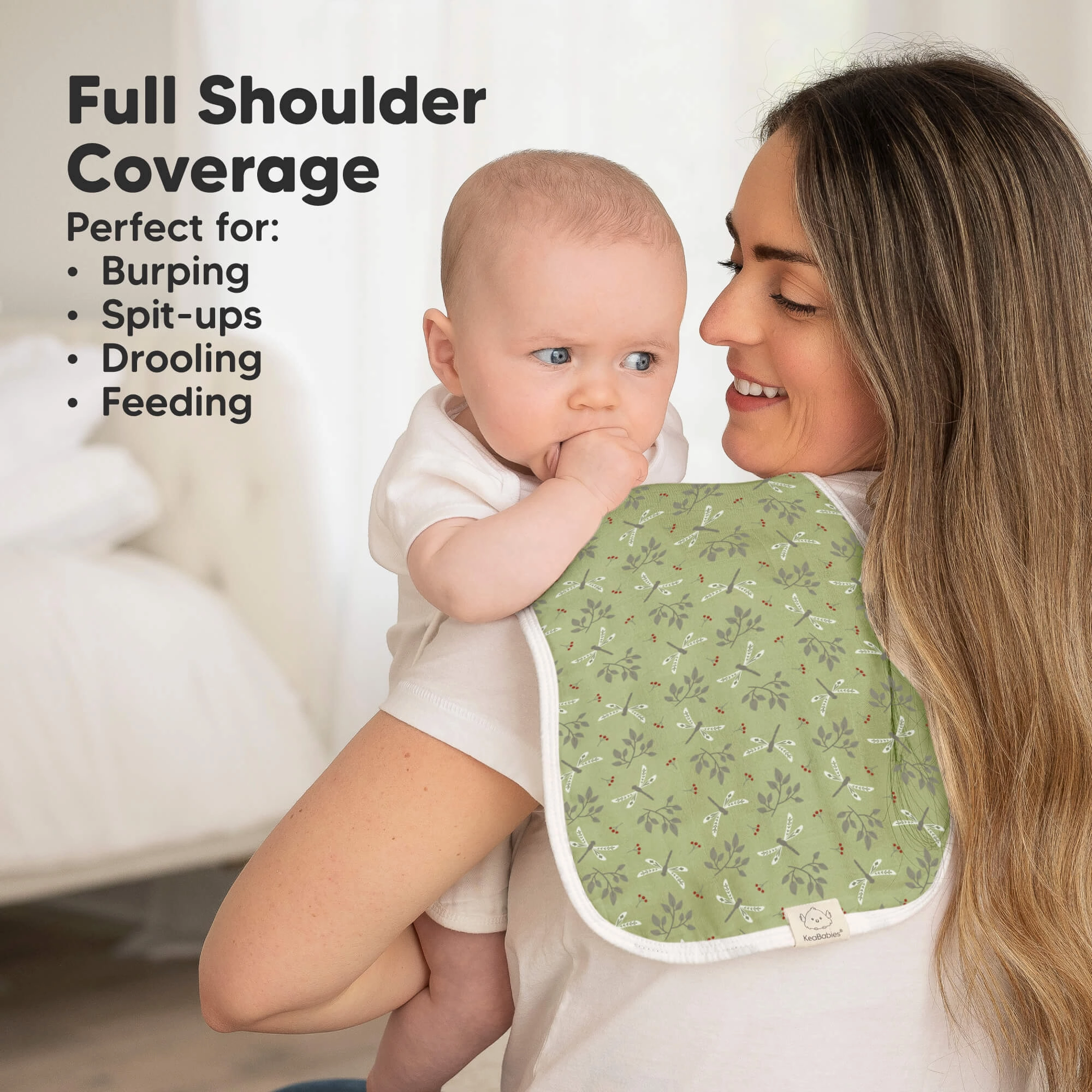 Softe Muslin Baby Burp Cloth (Fall Spores)
