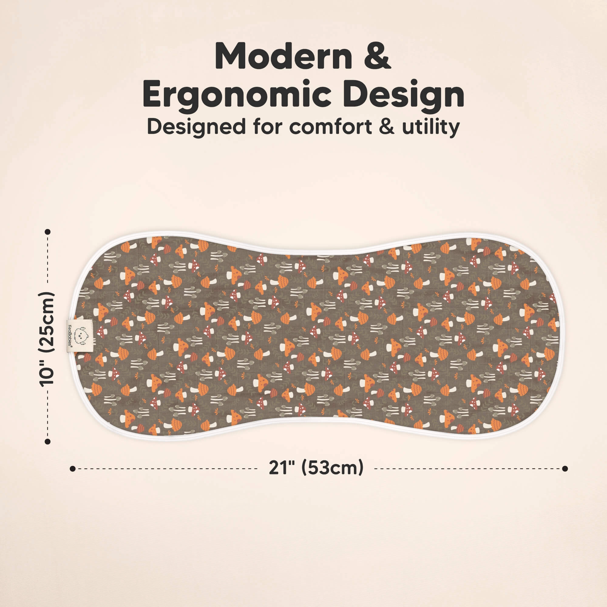 Softe Muslin Baby Burp Cloth (Fall Spores)