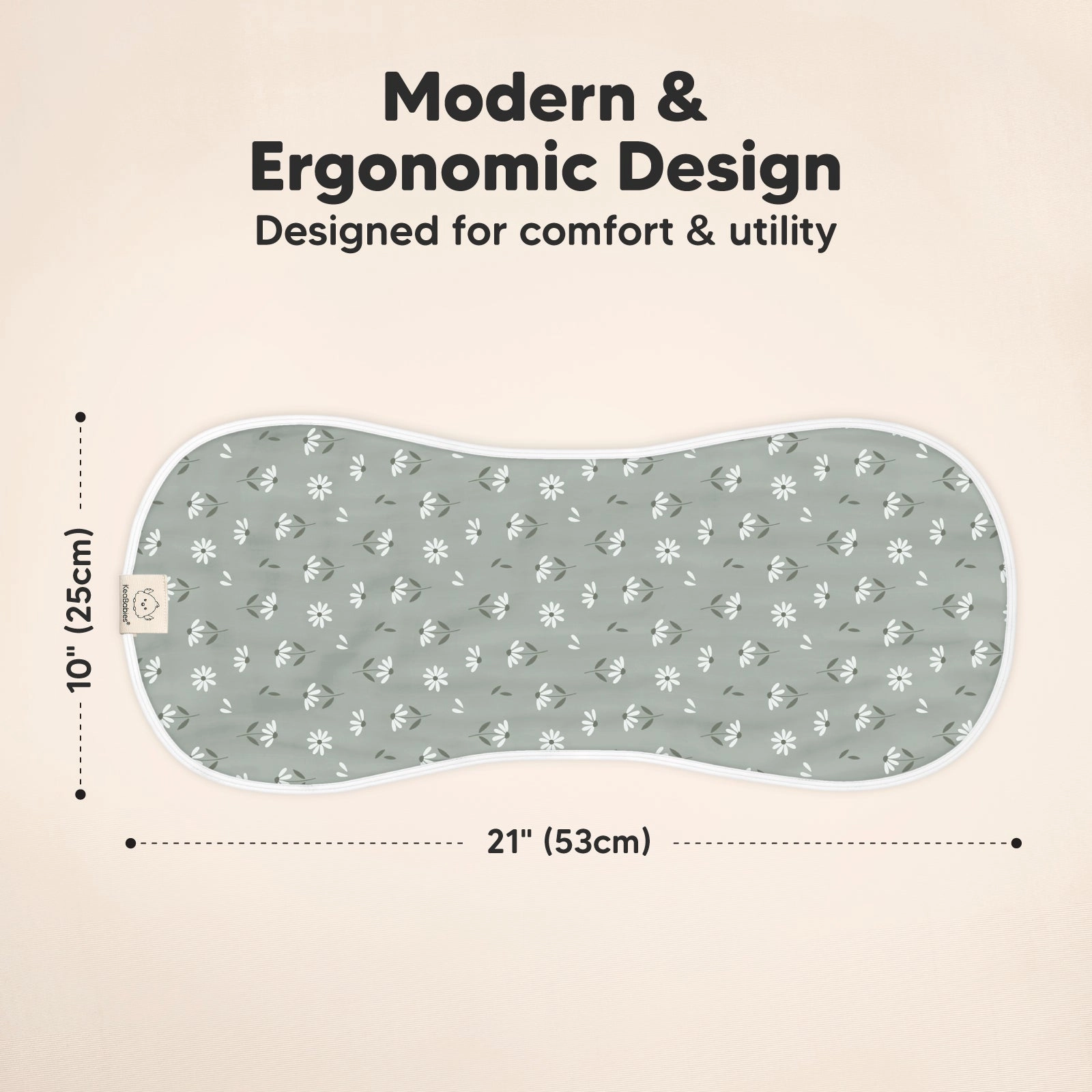 Softe Muslin Baby Burp Cloth (Fleur)