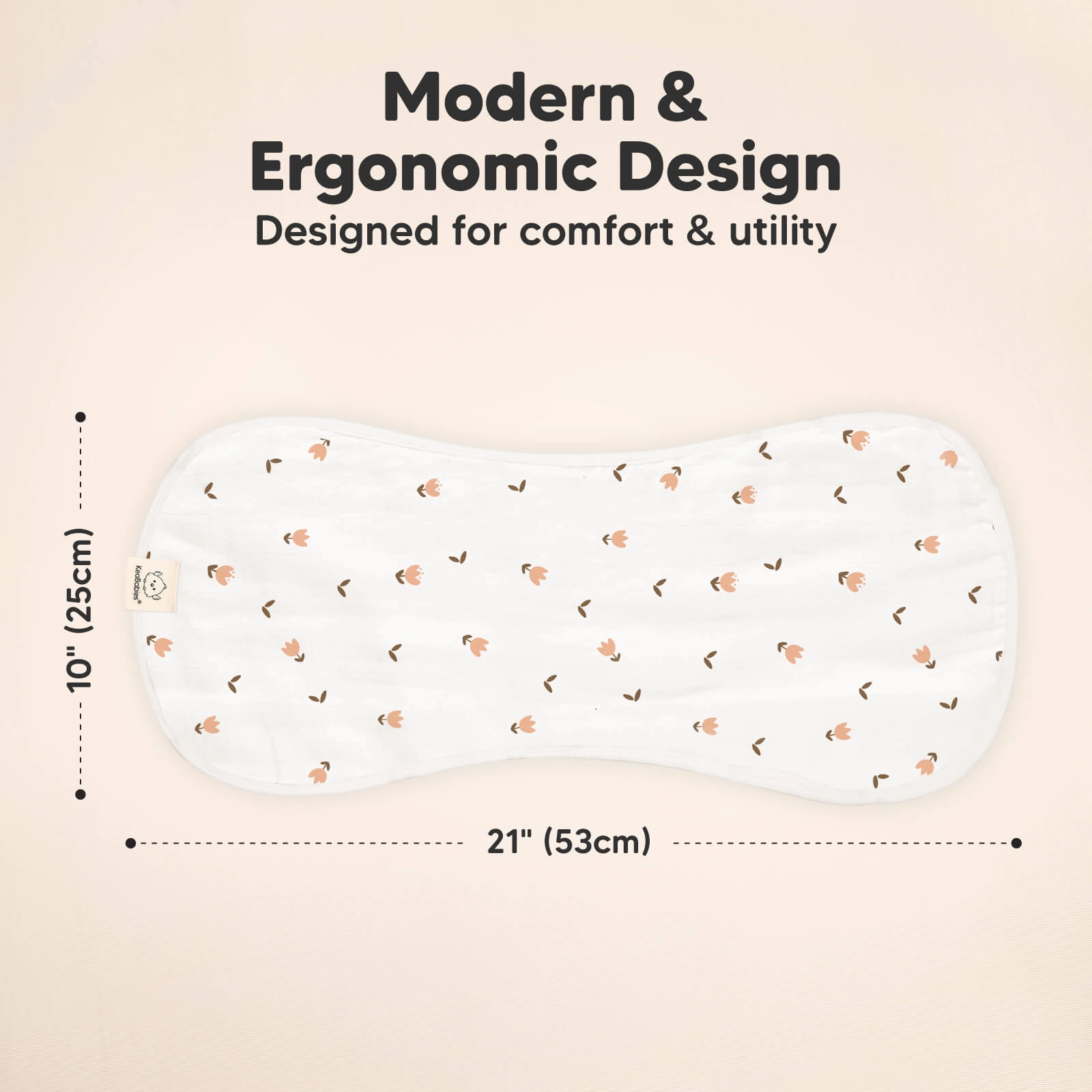 Softe Muslin Baby Burp Cloth (Petals)