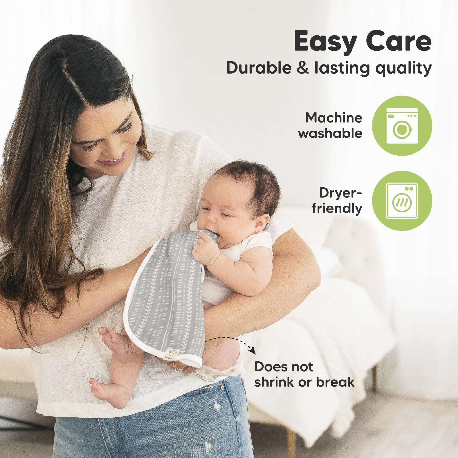 Softe Muslin Baby Burp Cloth (Prairie)