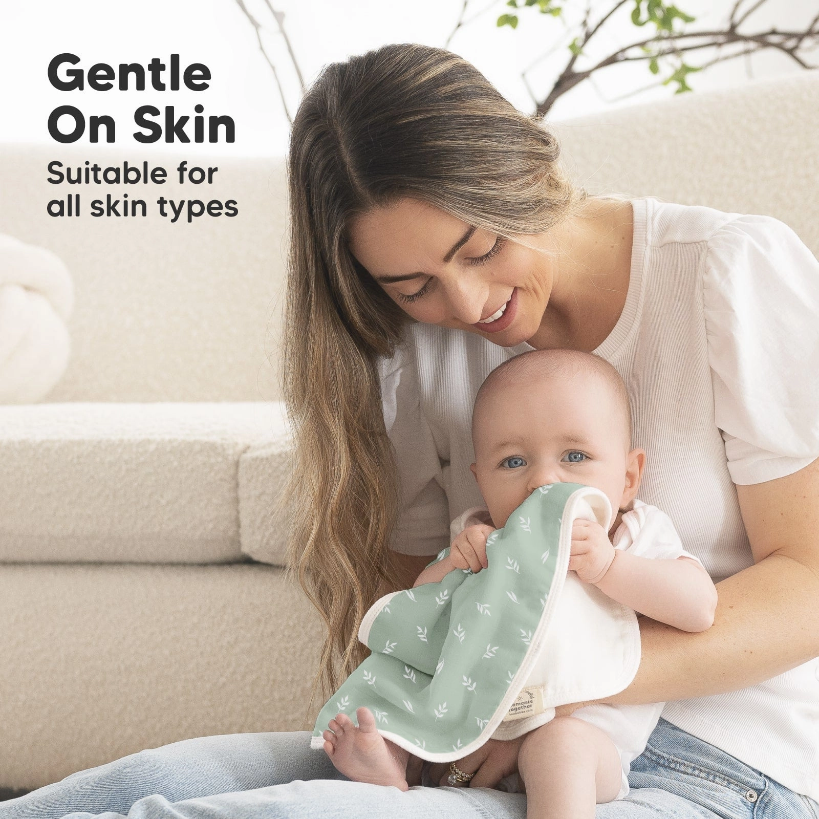Softe Muslin Baby Burp Cloth (Prairie)