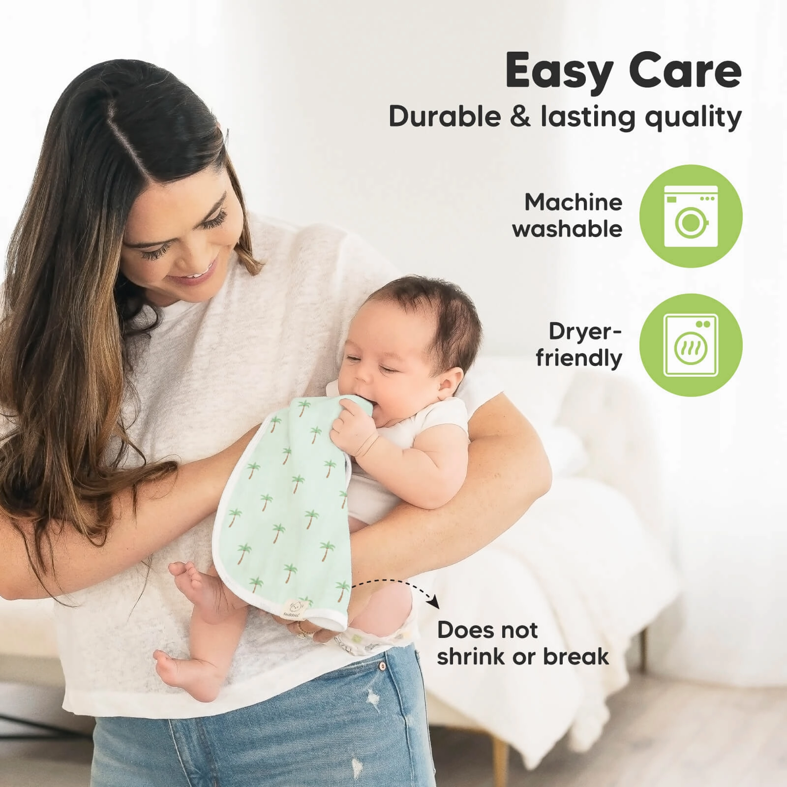 Softe Muslin Baby Burp Cloth (Roarsome)