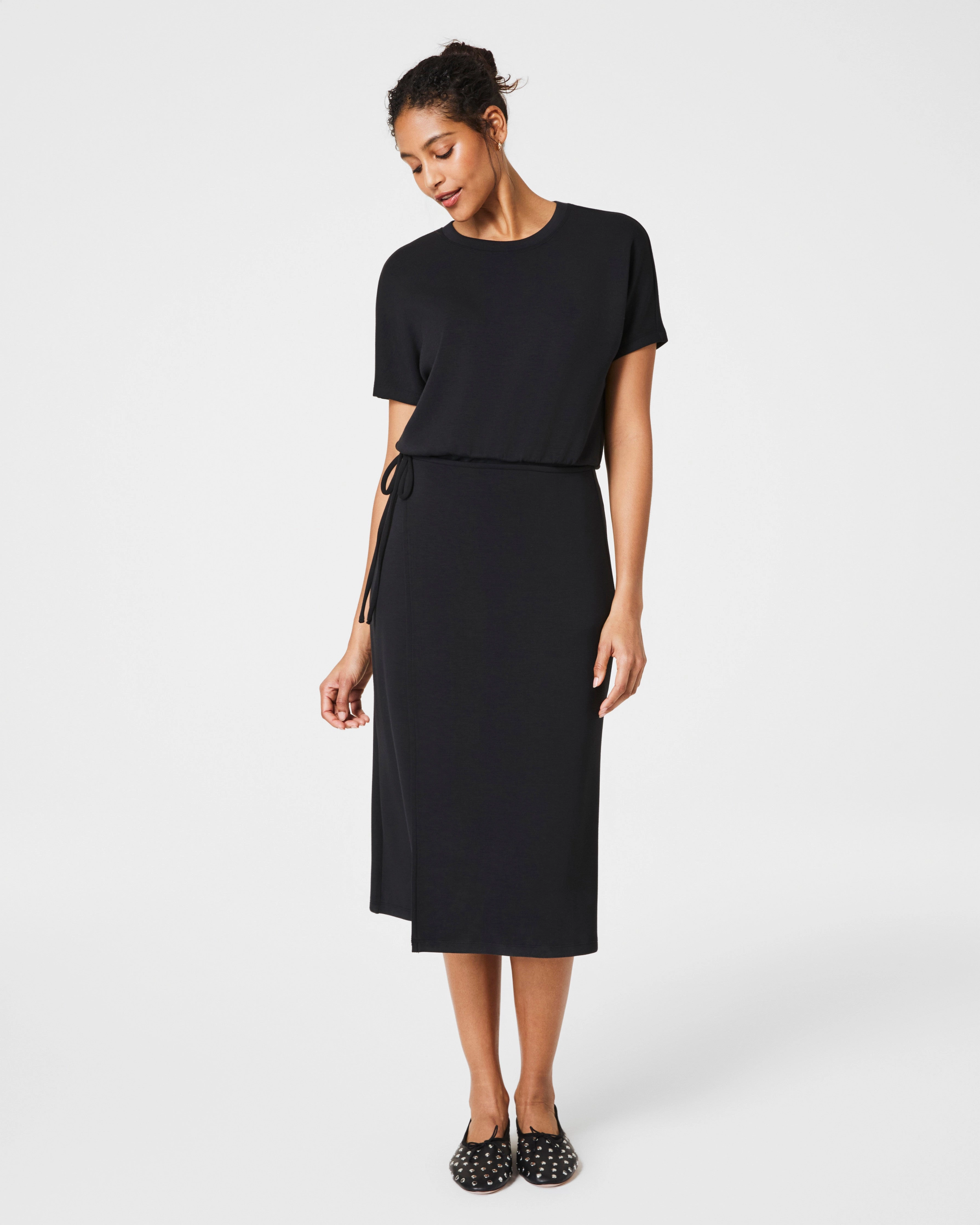 SPANX® AirEssentials Midi Wrap Dress