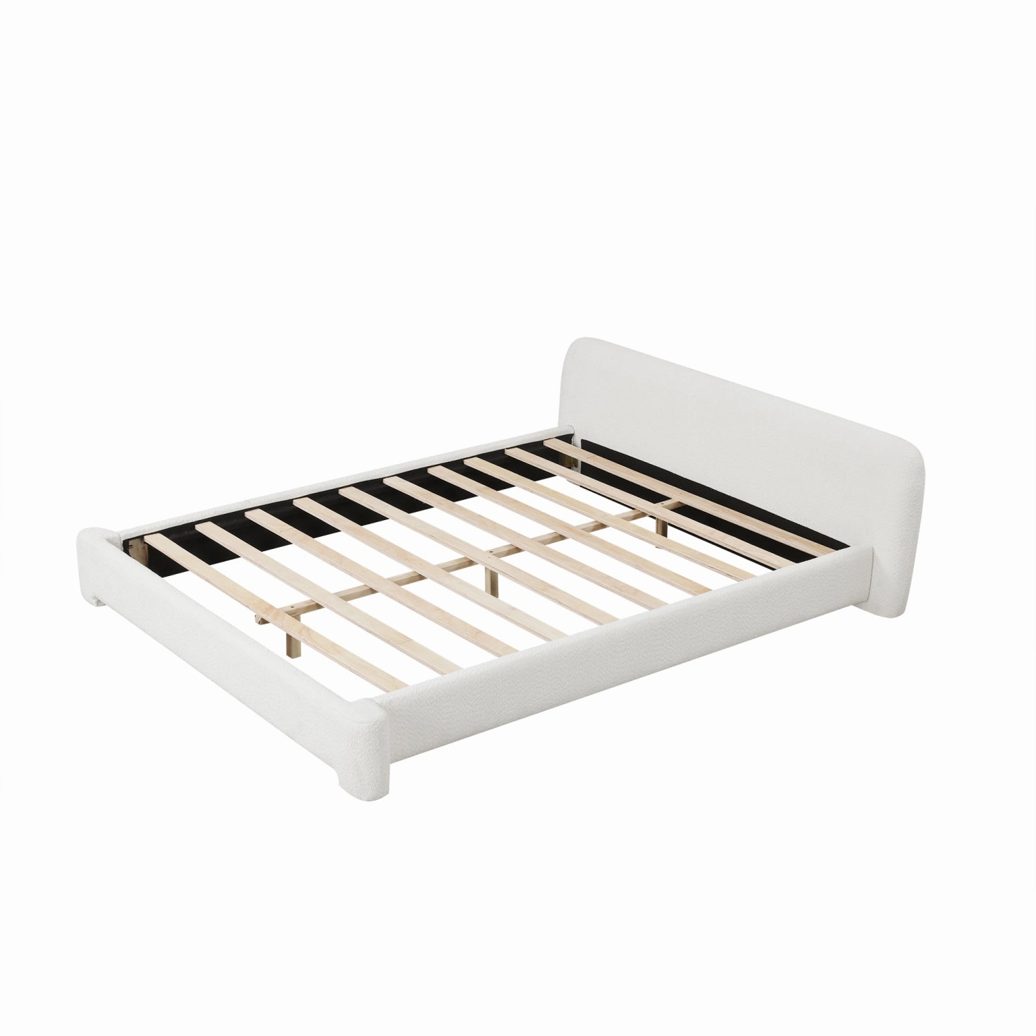 Streamdale Boucle Upholstered Bed - Modern & Durable
