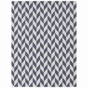 Sunnydaze Geometric Affinity Indoor Area Rug in Steel Blue - 8 Ft. x 10 Ft.