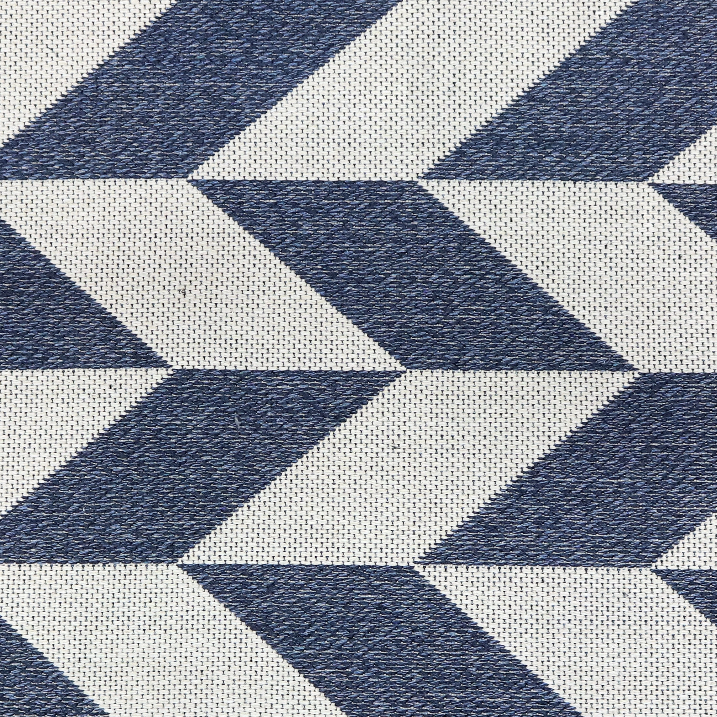 Sunnydaze Geometric Affinity Indoor Area Rug in Steel Blue - 8 Ft. x 10 Ft.