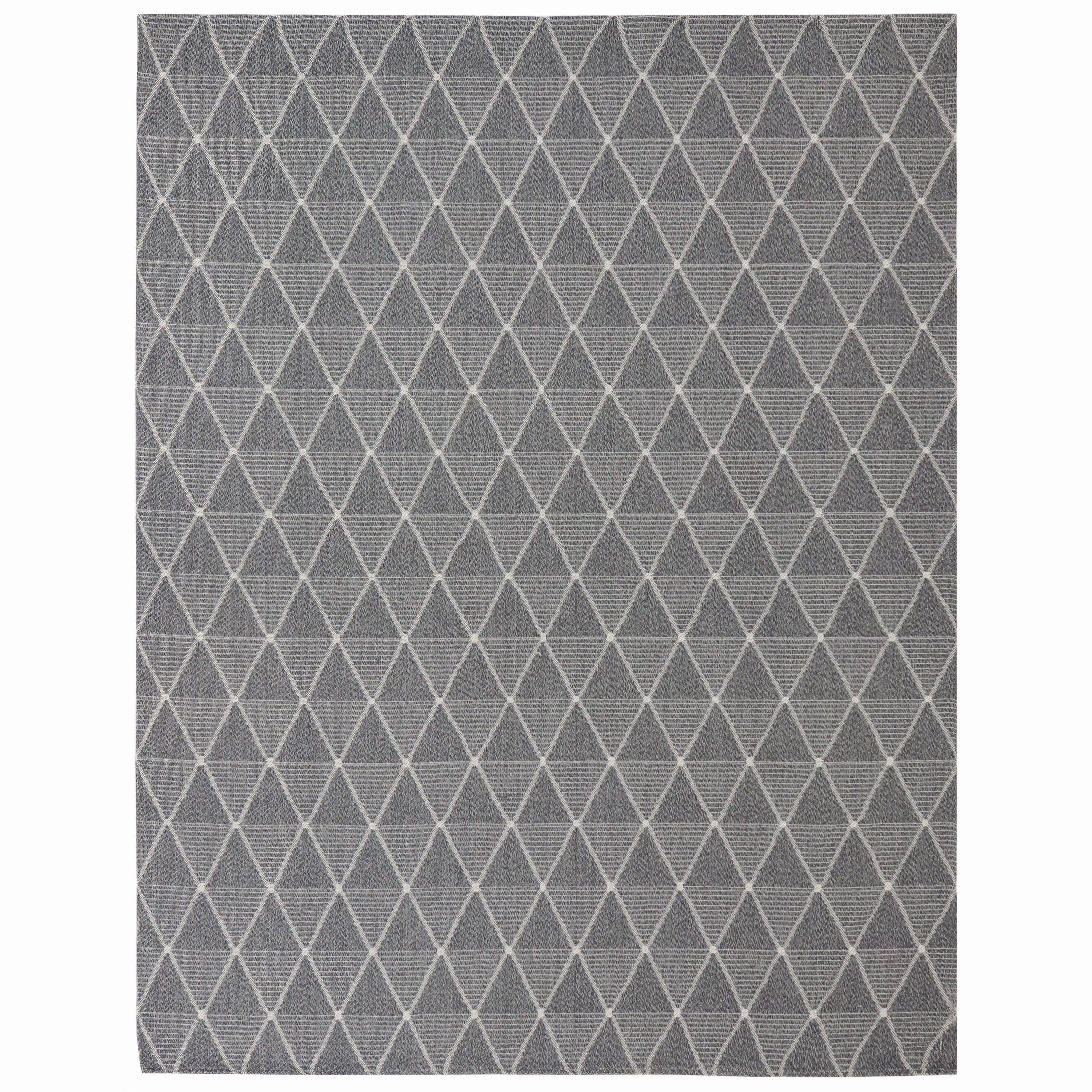 Sunnydaze Lattice Perfection Indoor Area Rug in Charcoal - 8 Ft. x 10 Ft.