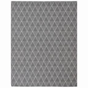 Sunnydaze Lattice Perfection Indoor Area Rug in Charcoal - 8 Ft. x 10 Ft.