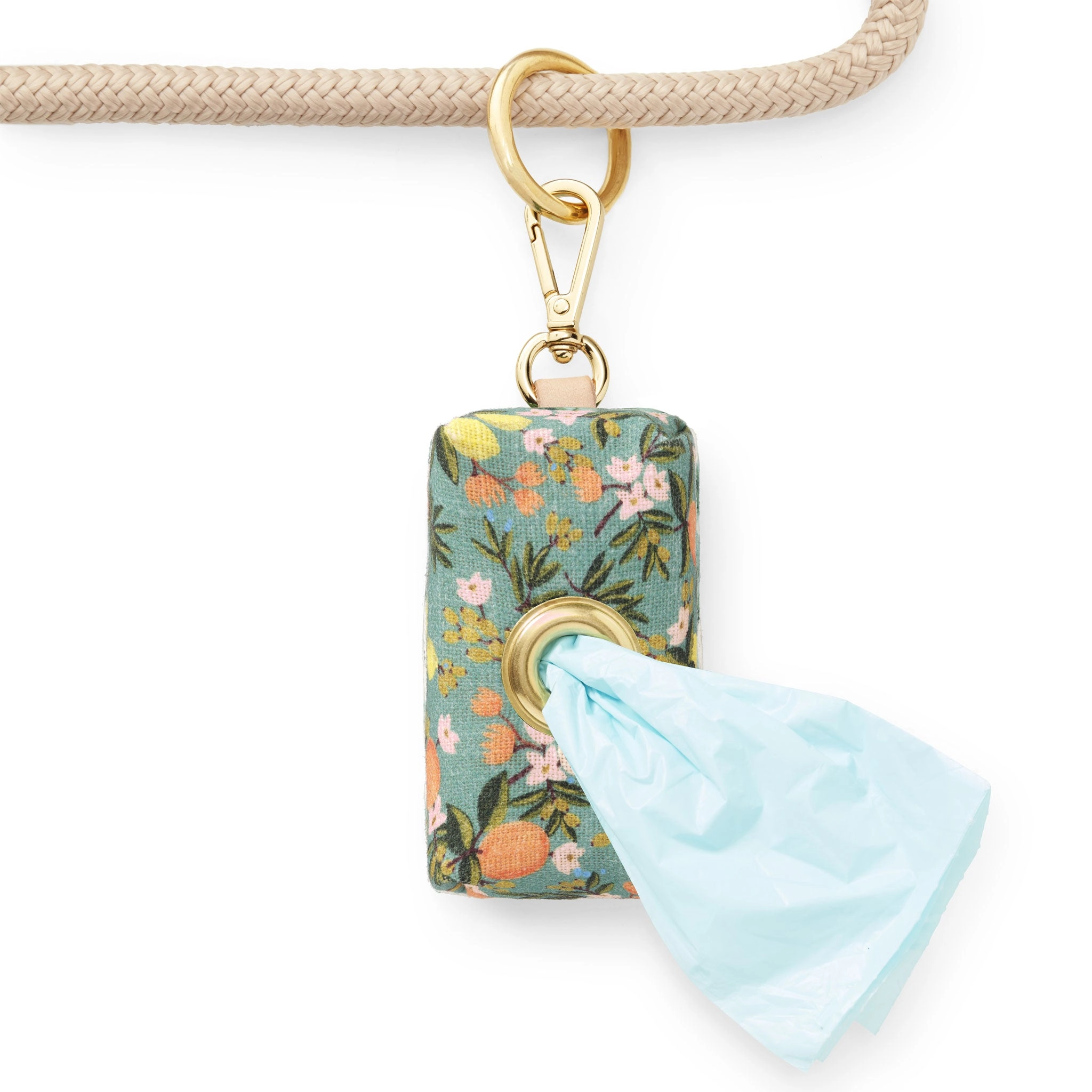 The Foggy Dog Leash Bag Citrus Floral Dog Leads