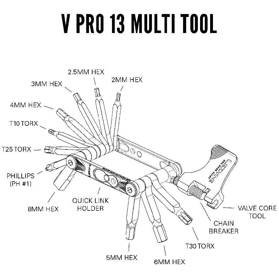 V Pro 13 Bike Multi Tool